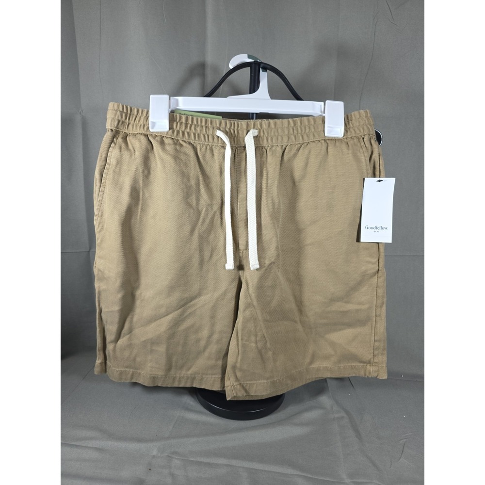 Goodfellow & Co The Vintage Collection Pull On Shorts Tan 7" Men's Size Medium